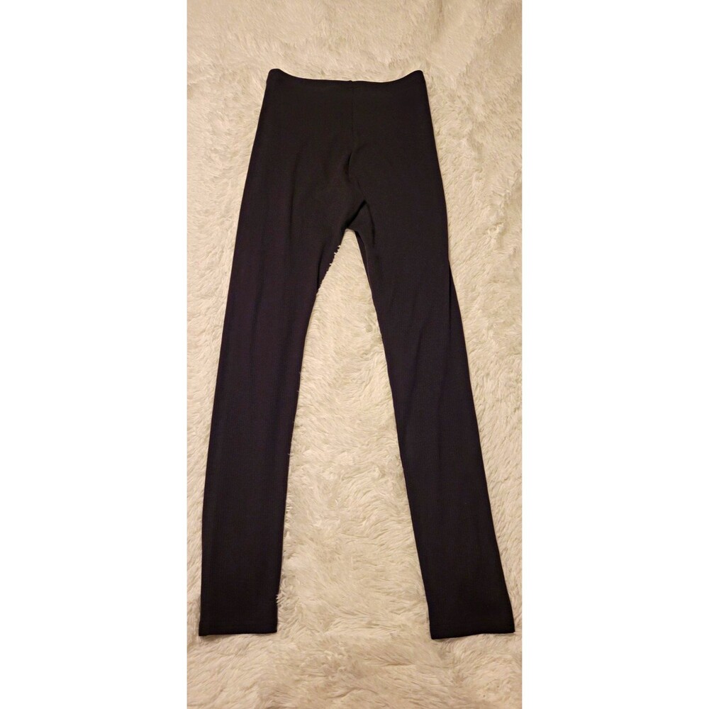 Old Navy Mid Rise Ankle Leggings Women’s Size 18 XXL 24"Waist Black Ribbed